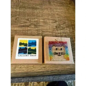 Cat Kitten Beaded Glass Ornament / Sun Catcher